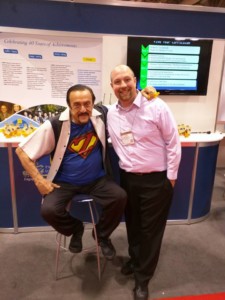 David Bradley with "Super" Phil Zimbardo. Photo by Alex Uzdavines.