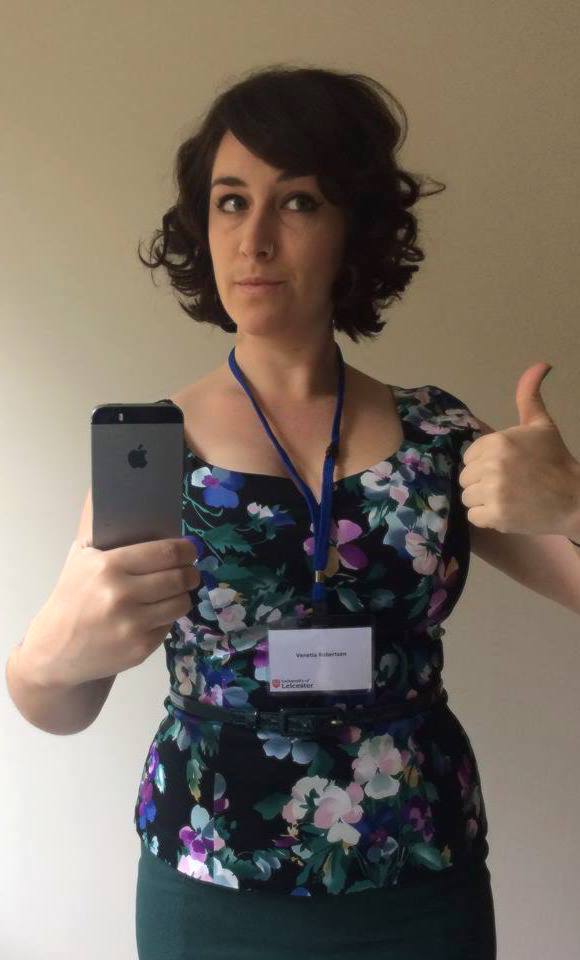Venetia Robertson ready for the conference!