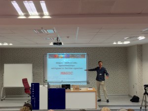 Jesper Sørensen presenting.
