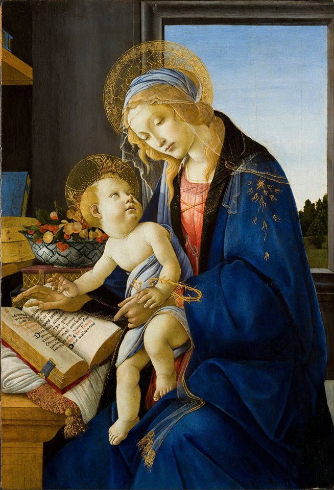 Sandro Botticelli - 'The Virgin and the Child' (Madonna of the Book)