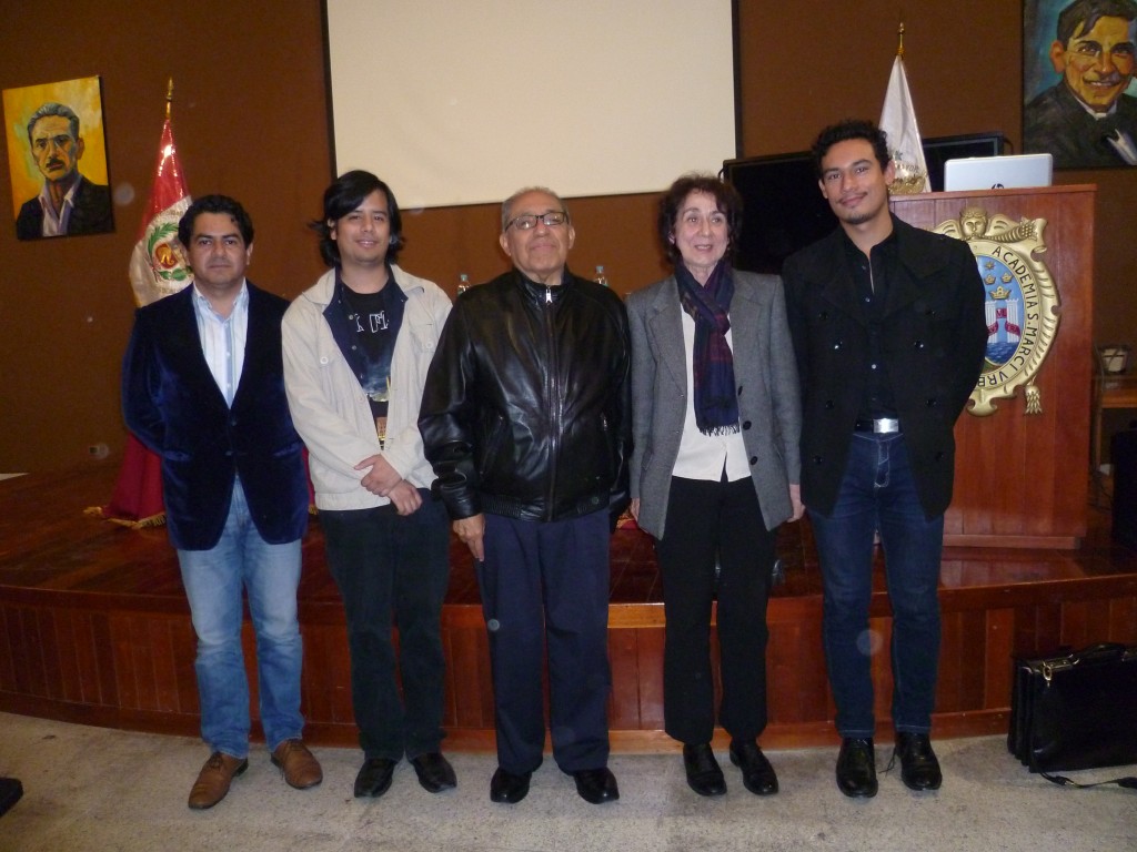 From left to right: Huaco, Castillo, Millones, Ortmann and Huerta. Photo by Alondra Oviedo.