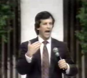 Image 2: Mike Shreve giving his testimony on how he was saved from yoga in Deliverance from the Occult (1991)